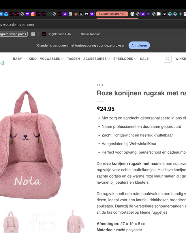hele mooie tas